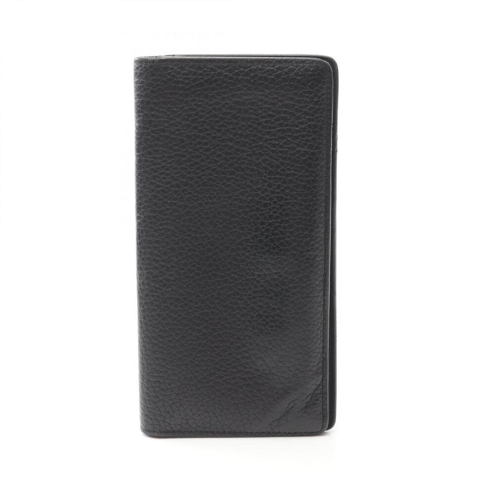 Louis Vuitton Portefeuille Brazza Bifold Long Wallet Leather Taurillon Black